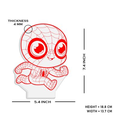 3D Illusion Kids Spiderman Avengers Night Lamp with Warm White Light Birthday Gift for Marvel Fans , Kids Room Decor Light , Gift for Avengers Lovers